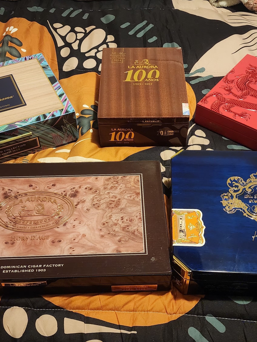 5 Cigar Boxes-